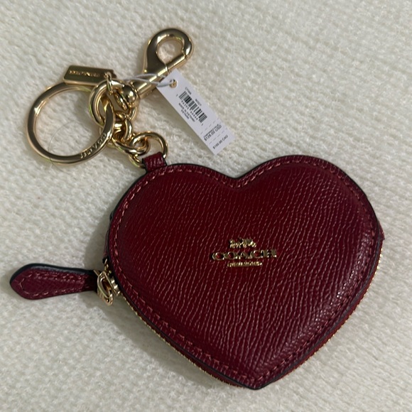 NWT coach Heart Bag Charm - Picture 2 of 6